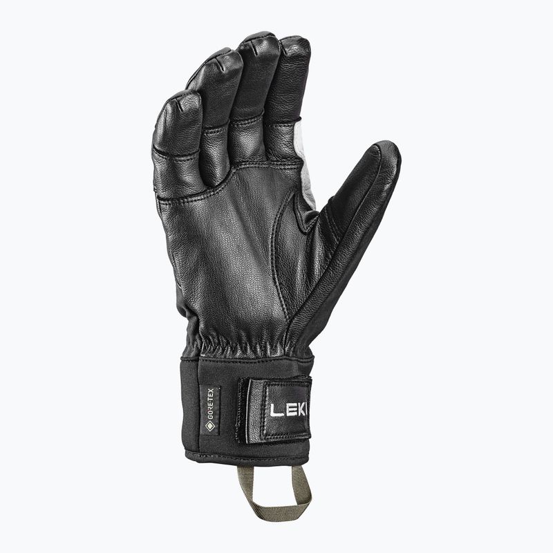 Mănuși de schi pentru bărbați Leki Montera Pro GTX black/white/burnt olive 3