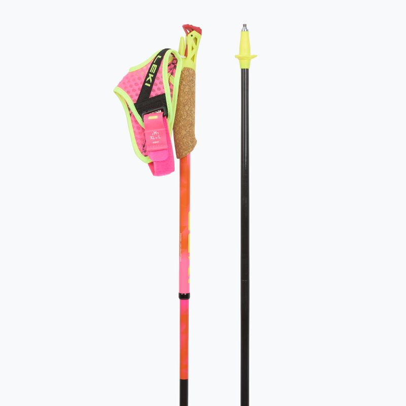 Bețe de alergare LEKI Ultatrail FX.One SL pink/orange 3