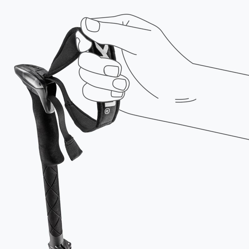 Bețe de trekking LEKI Sherpa FX Carbon Strong black/naturalcarbon/light anthracite 6