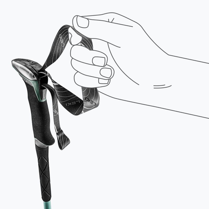 Bețe de trekking LEKI Makalu Lite malachite green/dark malachite green/white 6