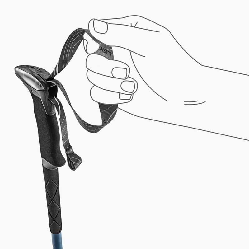 Bețe de trekking LEKI Makalu stone blue dark/warm grey dark 6