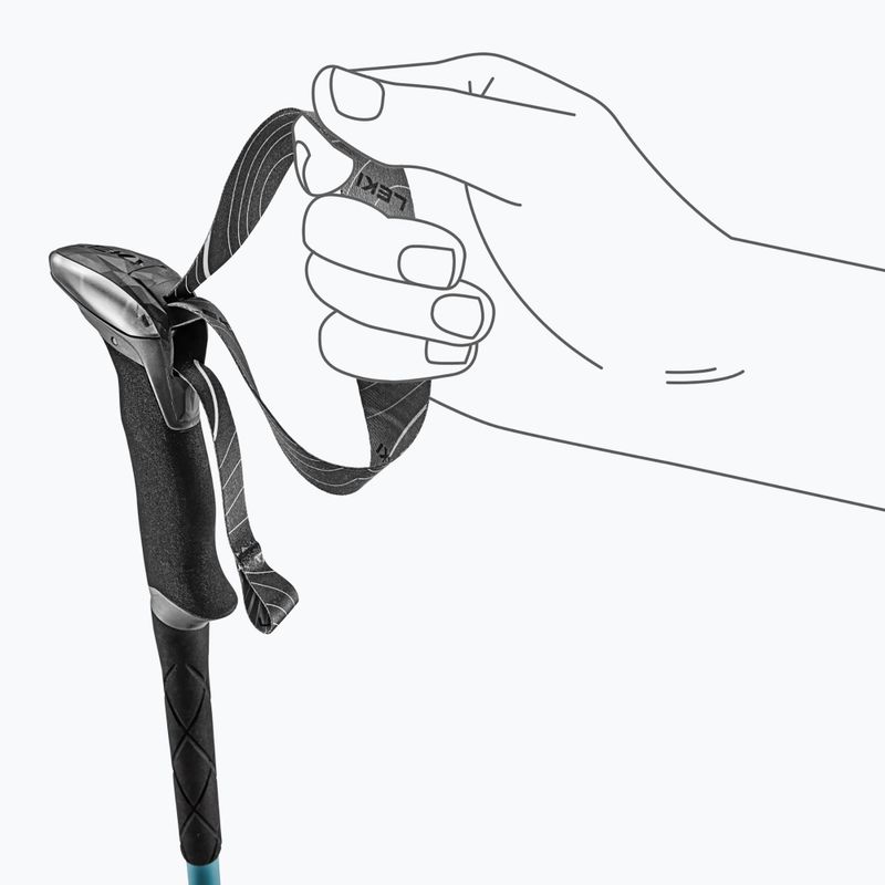 Bețe de trekking LEKI Makalu Lite AS greenblue light/greenblue dark 6