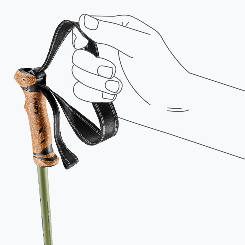 Bețe de trekking LEKI Legacy Lite denim blue/dark olive 6