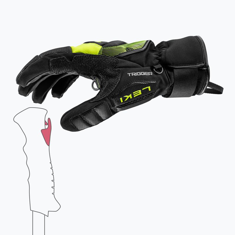 Mănuși de schi LEKI WCR Core TR black/neon yellow 5