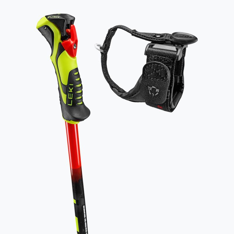 Bețe de schi pentru copii LEKI WCR Evo Lite SL TR bright red/black/neon yellow 4