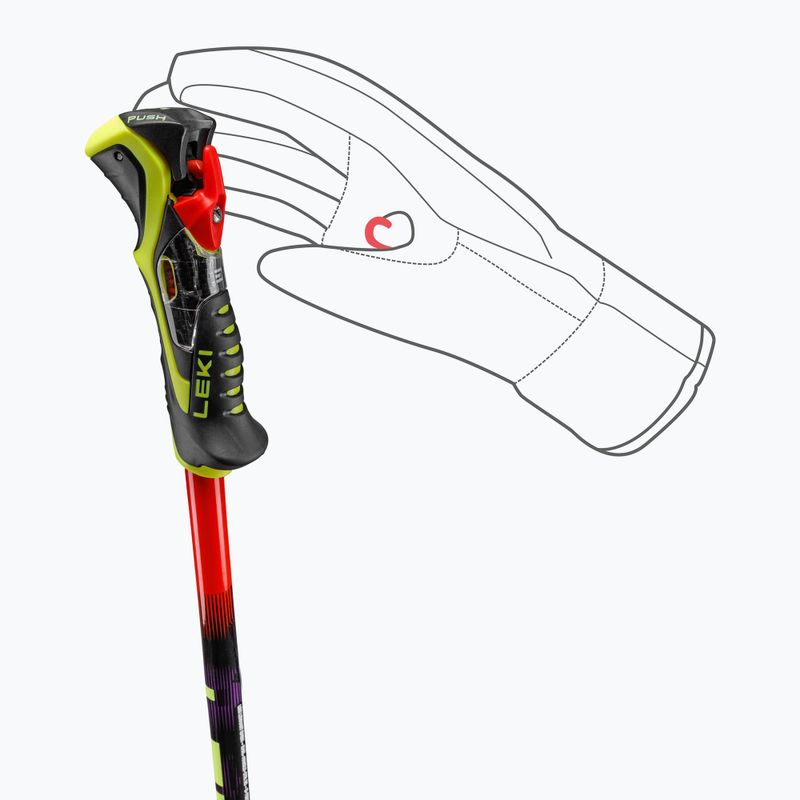 Bețe de schi pentru copii LEKI WCR Pro Lite SL TR bright red/black/neon yellow 6