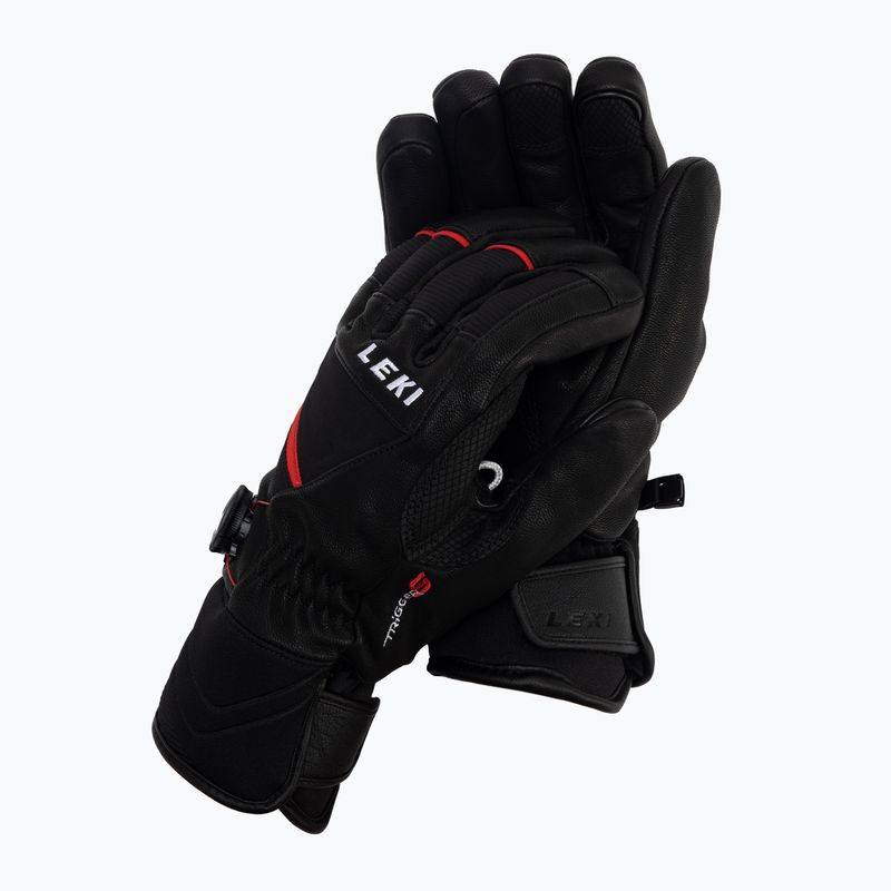 LEKI Griffin Tune S Boa mănușă de schi pentru bărbați negru/roșu 649808302080