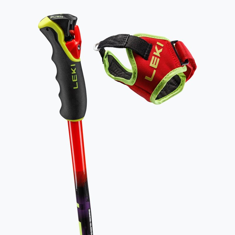 Bețe de schi LEKI WCR Pro GS TR bright red/black/neon yellow 4