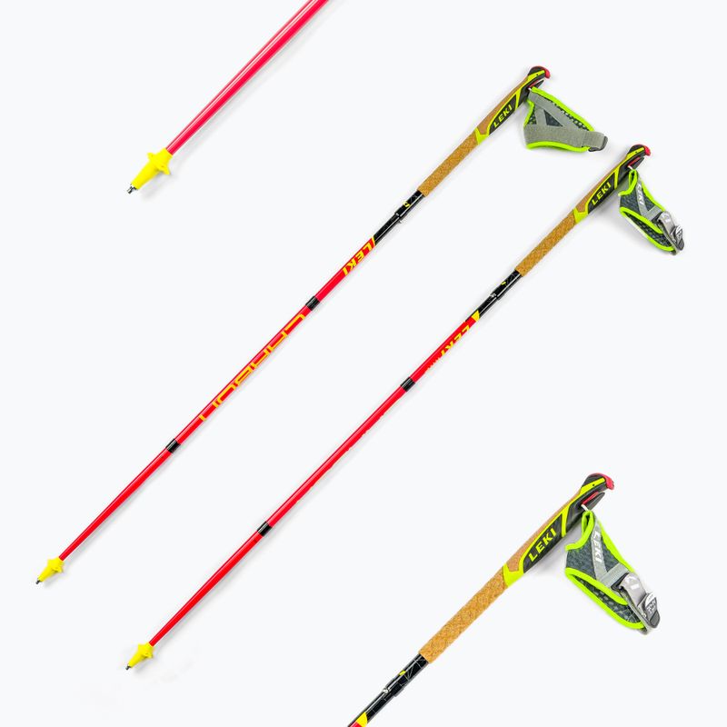 Bețe de trekking Leki Micro Trail Pro, roșu, 6492585115 5