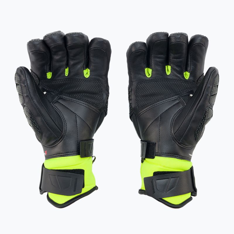 Mănușă de schi pentru bărbați LEKI Worldcup Race Flex S Speed System negru-verde 649802301080 2