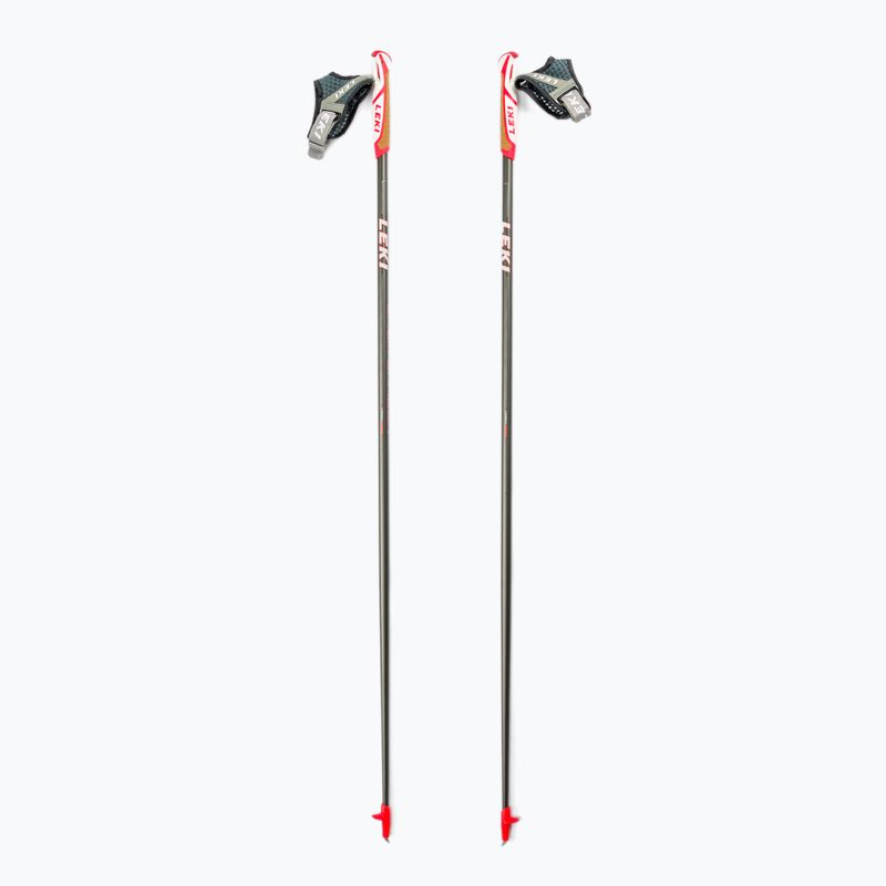 Bețe de mers LEKI Flash Carbon Nordic, gri, 65025601115