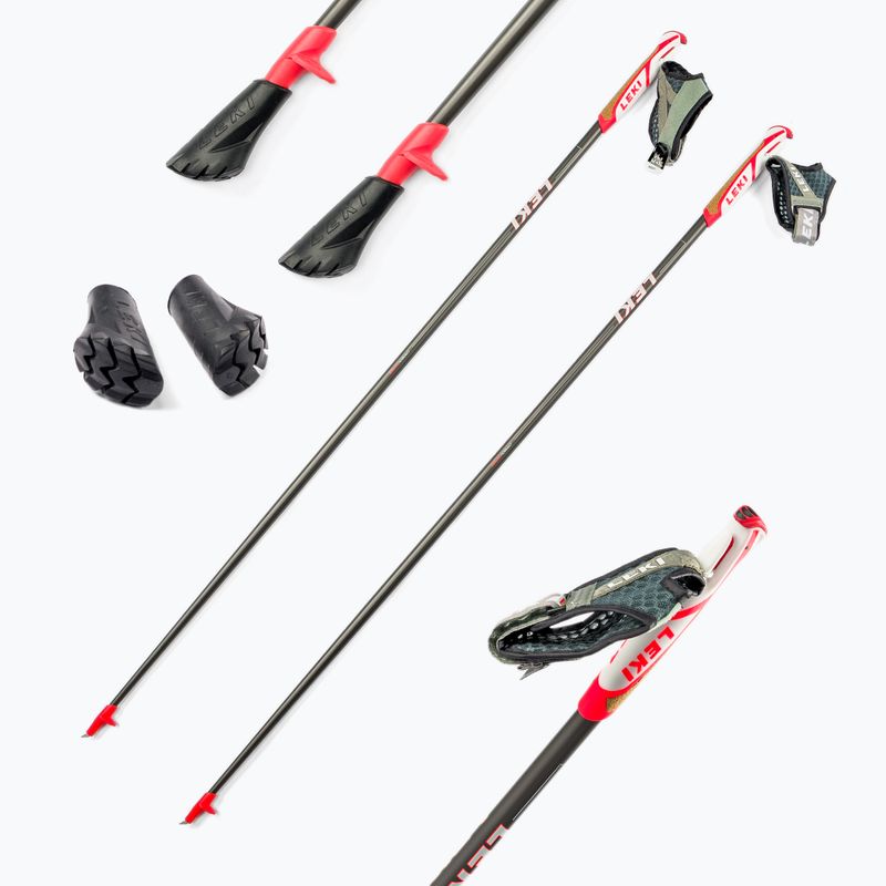 Bețe de mers LEKI Flash Carbon Nordic, gri, 65025601115 6