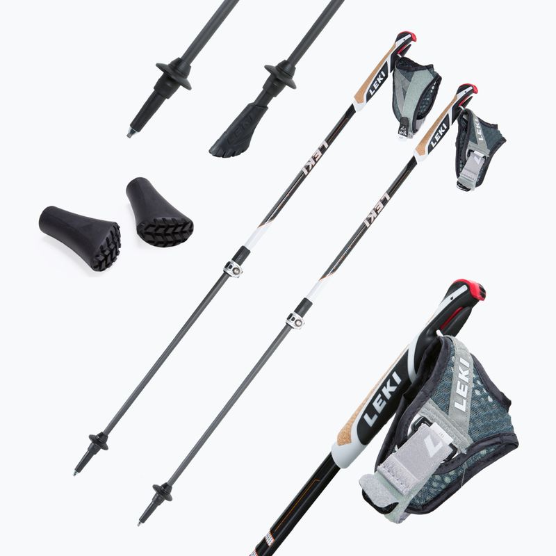 Bețe de mers nordic LEKI Instructor Lite negru 65026341 5
