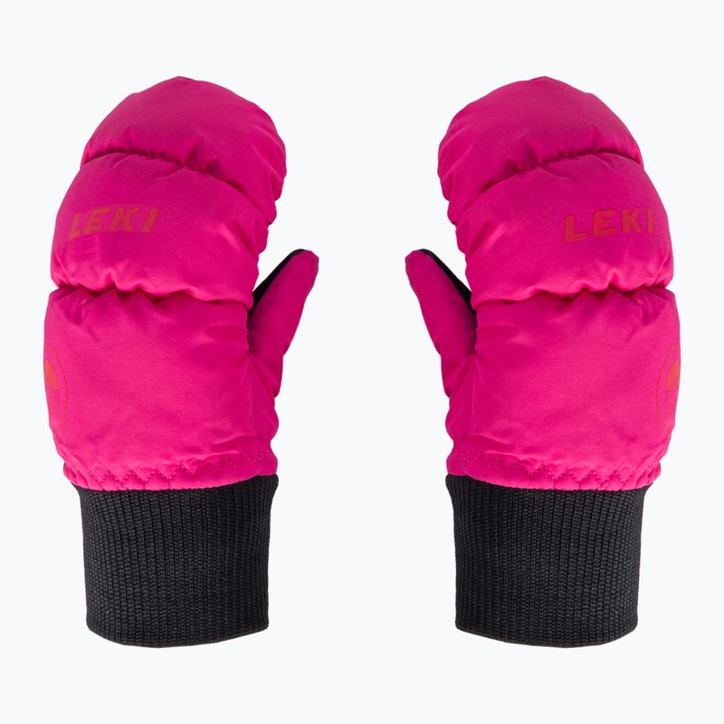 LEKI Mănuși de schi pentru copii Little Eskimo Mitt Short pink 65080240303030 2