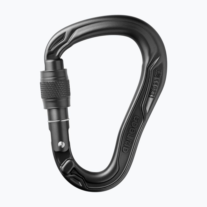 Carabinier de escaladă EDELRID HMS Bullet Screw black