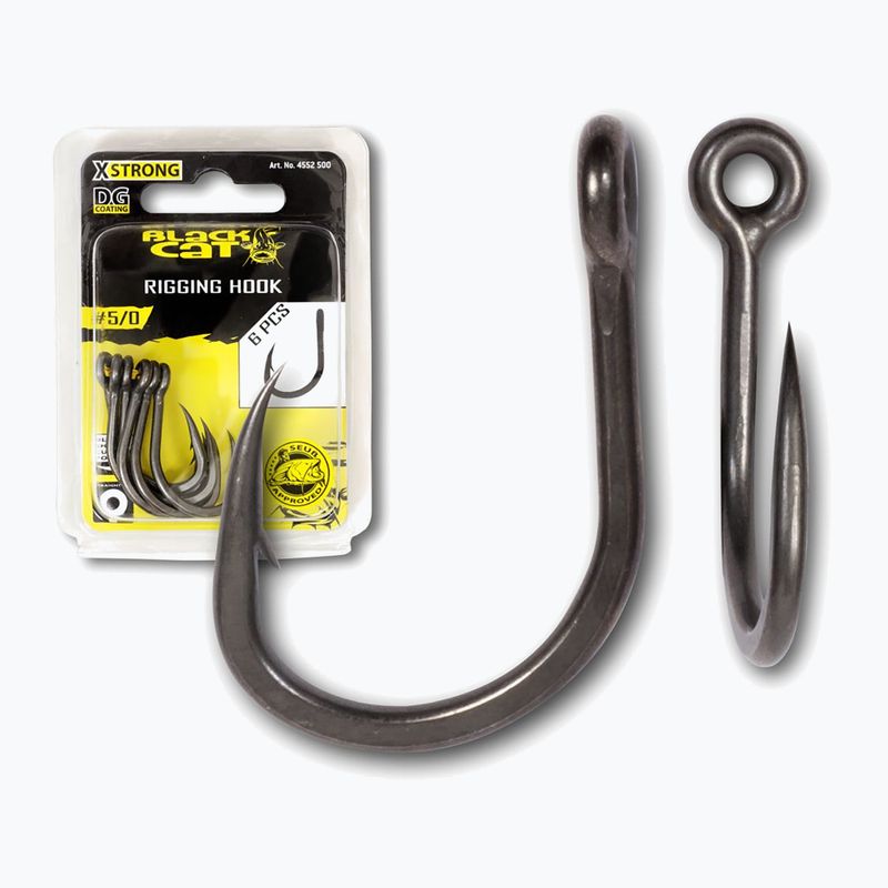 Black Cat Rigging DG Coating 6pcs negru 4552400