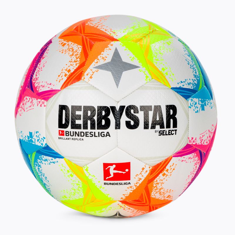 Derbystar Bundesliga Brillant Replica fotbal v22 alb și culoare