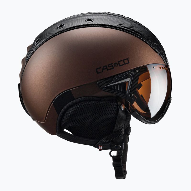 Cască de schi CASCO SP-2 Carbonic Visor maro 07.3733 4