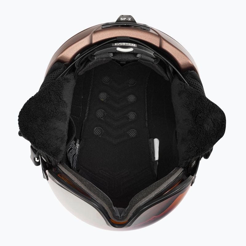 Cască de schi CASCO SP-2 Carbonic Visor maro 07.3733 5