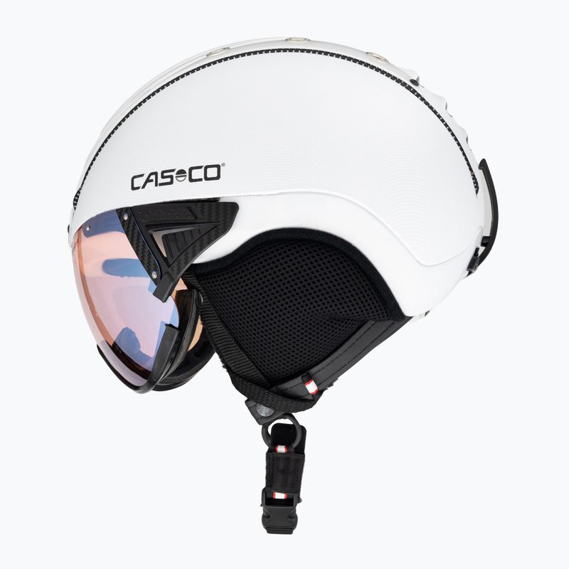 Cască de schi CASCO SP-2 Photomatic Visor structurat alb lucios 5