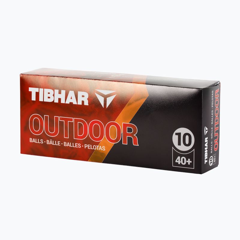 Mingi pentru tenis de masă Tibhar Outdoor Balls 10 buc. white