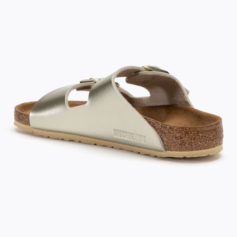 Klapki BIRKENSTOCK Arizona BF Narrow electric metallic gold 3