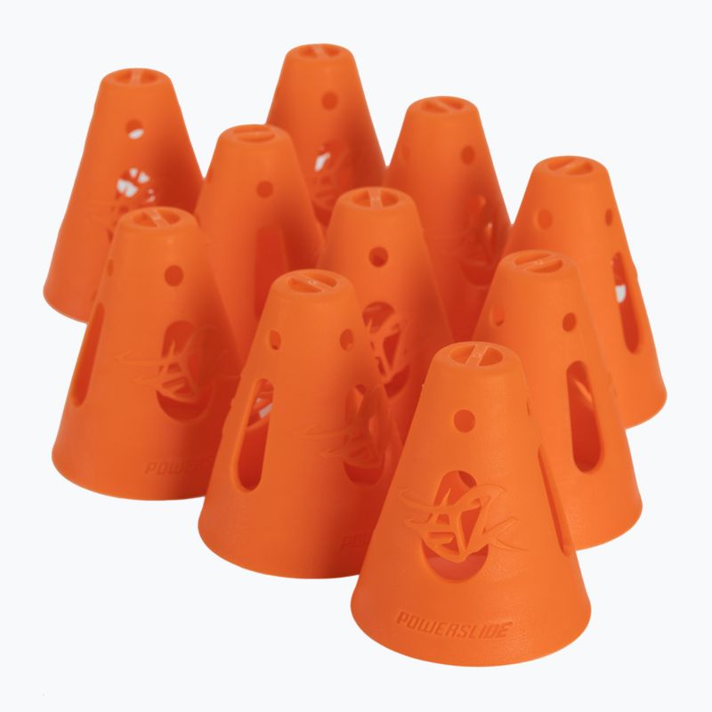 Powerslide CONES Pachet de 10 conuri de slalom portocalii 908009 2