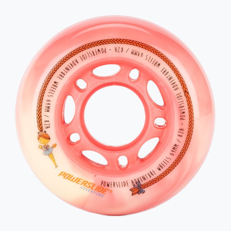 Powerslide Princess Princess Girls Roți 64 pachet de 4 roți de role roz 905315 2