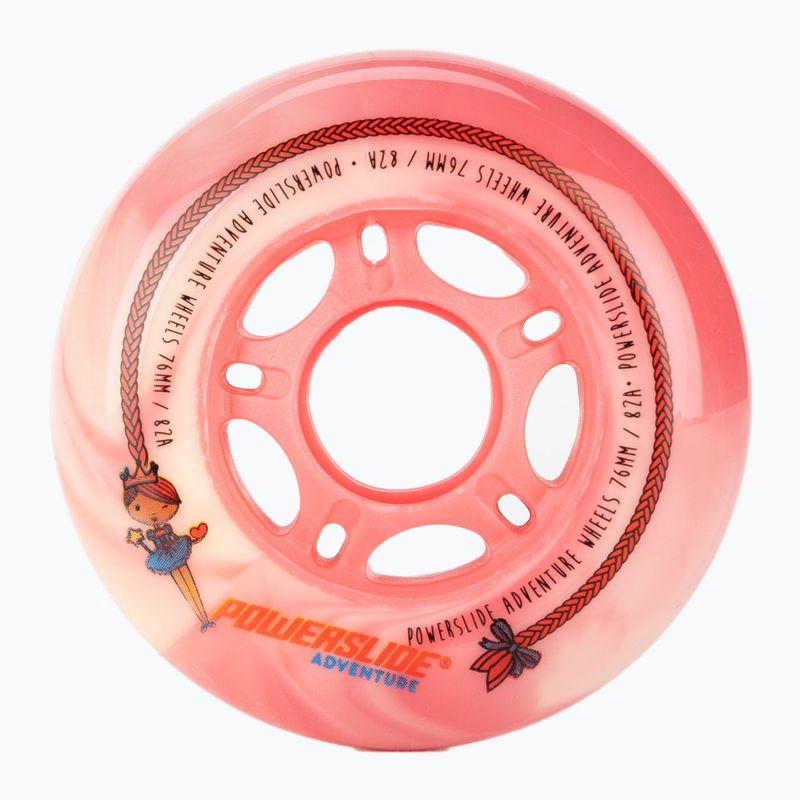 Powerslide Princess Princess Girls Roți 76 pachet de 4 roți de role roz 905317 2