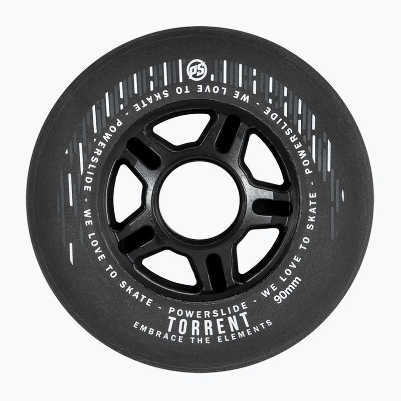 Powerslide Torrent Rain 4-pachet de roți de role negru 905364
