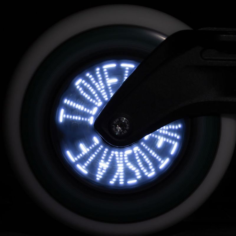 Powerslide Graphix LED Wheel 100 Stânga alb 905345 roți de role pentru patine cu role 3