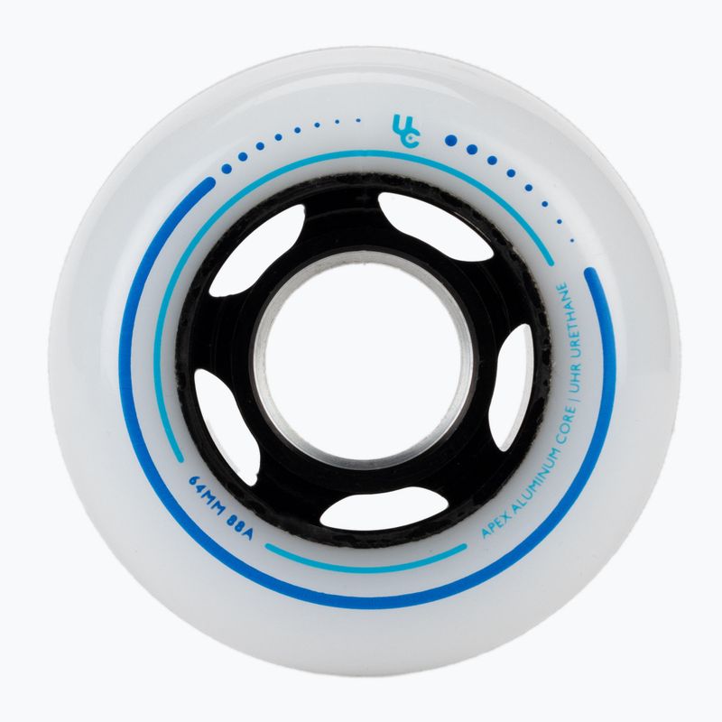 UNDERCOVER WHEELS Apex 64 4-Pack alb/negru roți pentru role 406193 2