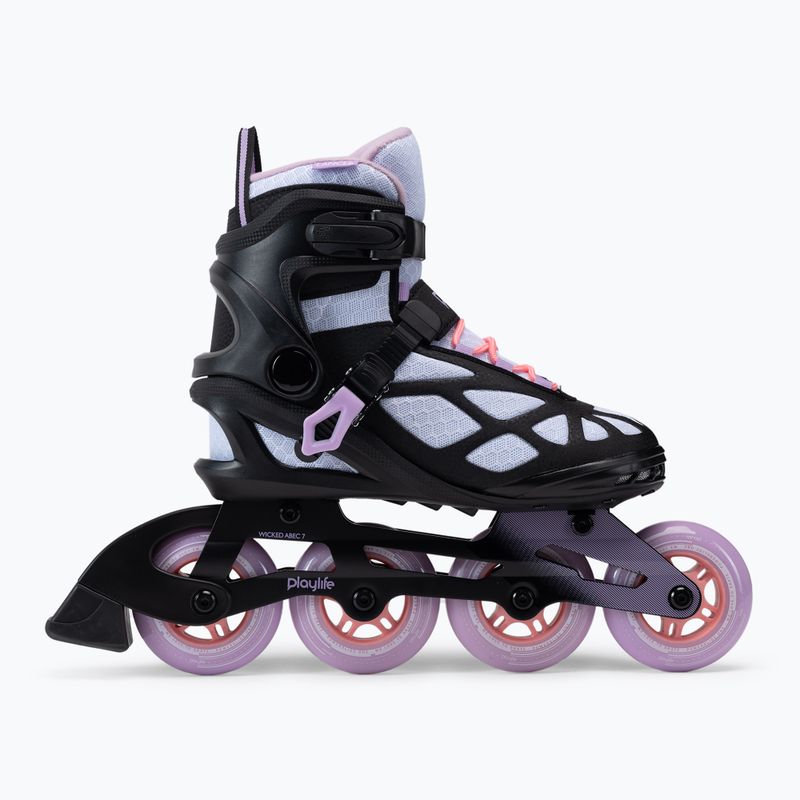 Patine în linie Playlife Lancer 84 pentru femei, negru violet 880274 3