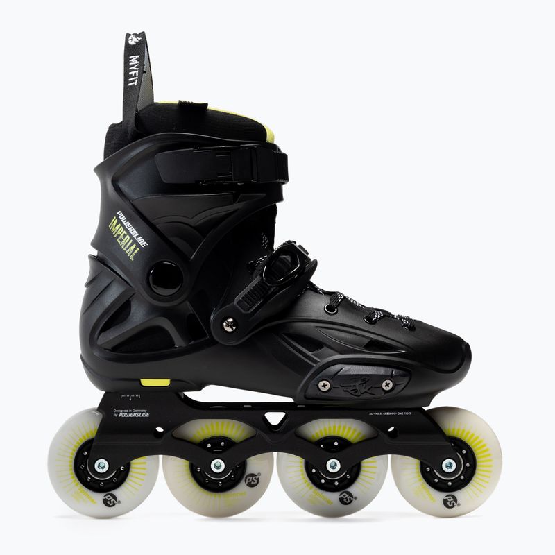 Patine pentru bărbați Powerslide Imperial One 80 negru/galben 908376 2