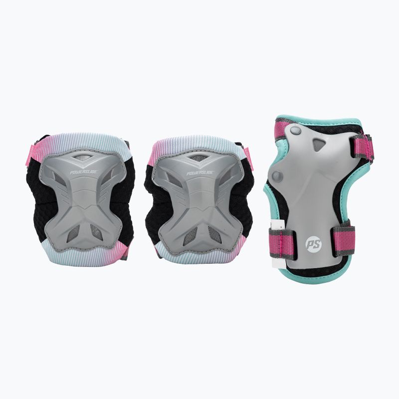 Set de protecție pentru copii Powerslide Kids Pro Set grey/pink