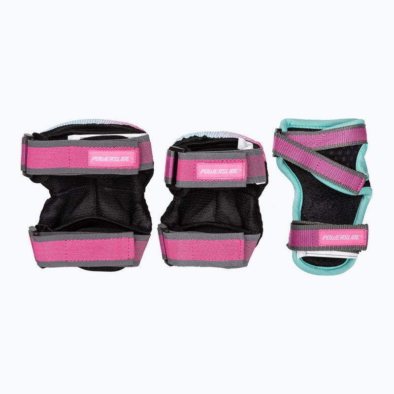 Set de protecție pentru copii Powerslide Kids Pro Set grey/pink 2