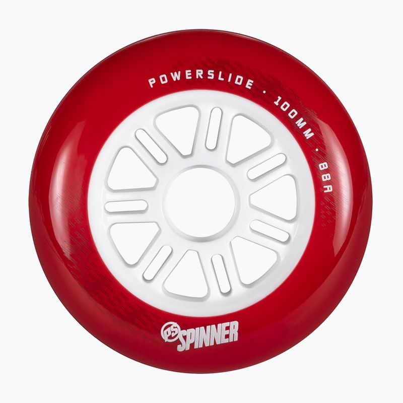 Roți de role Powerslide Spinner 100 mm/88A 3 buc. red