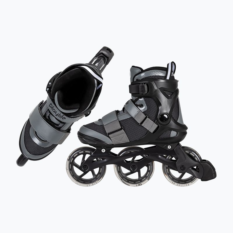 Patine cu role Playlife GT 110 negru/gri pentru bărbați 6