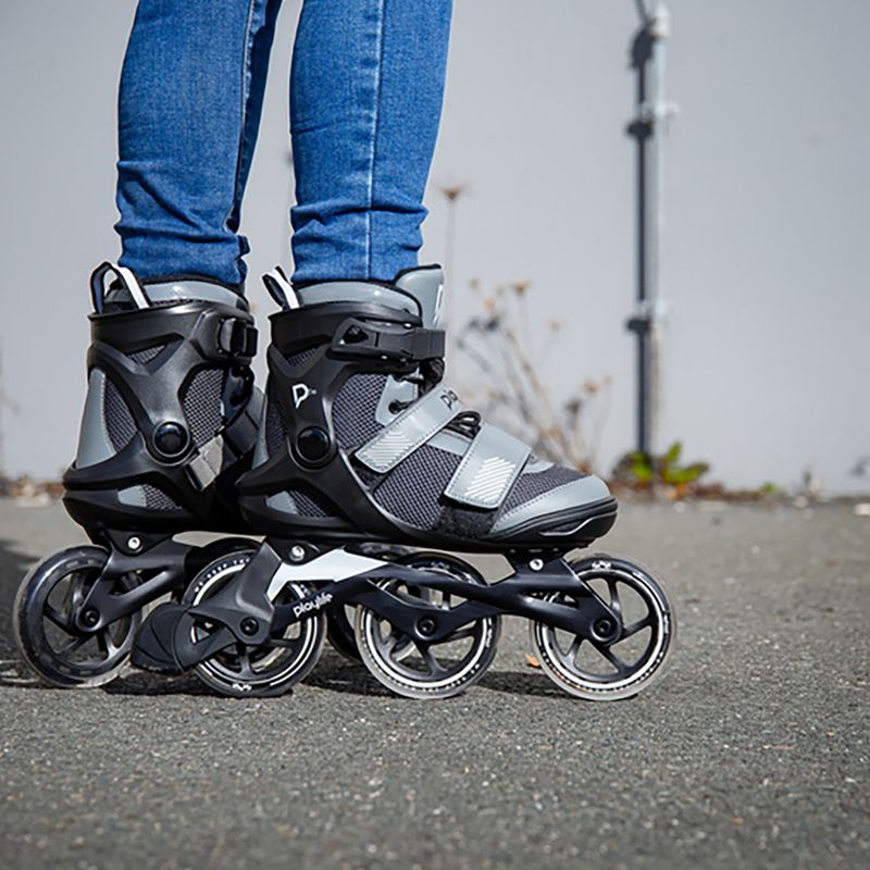 Patine cu role Playlife GT 110 negru/gri pentru bărbați 11
