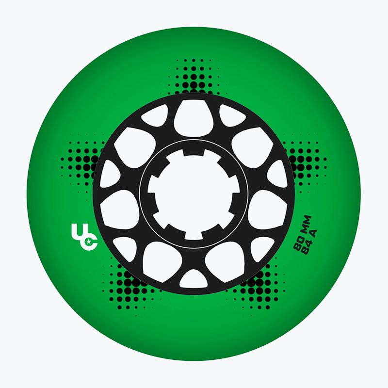 Roți pentru role UNDERCOVER WHEELS Team Pro 80 mm/84A 4 buc. green