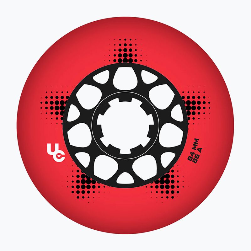 Roți pentru role UNDERCOVER WHEELS Team Pro 84 mm/86A 4 buc. red