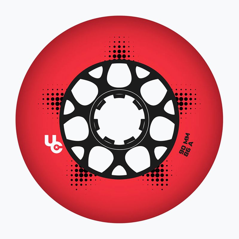 Roți pentru role UNDERCOVER WHEELS Team Pro 90 mm/86A 4 buc. red