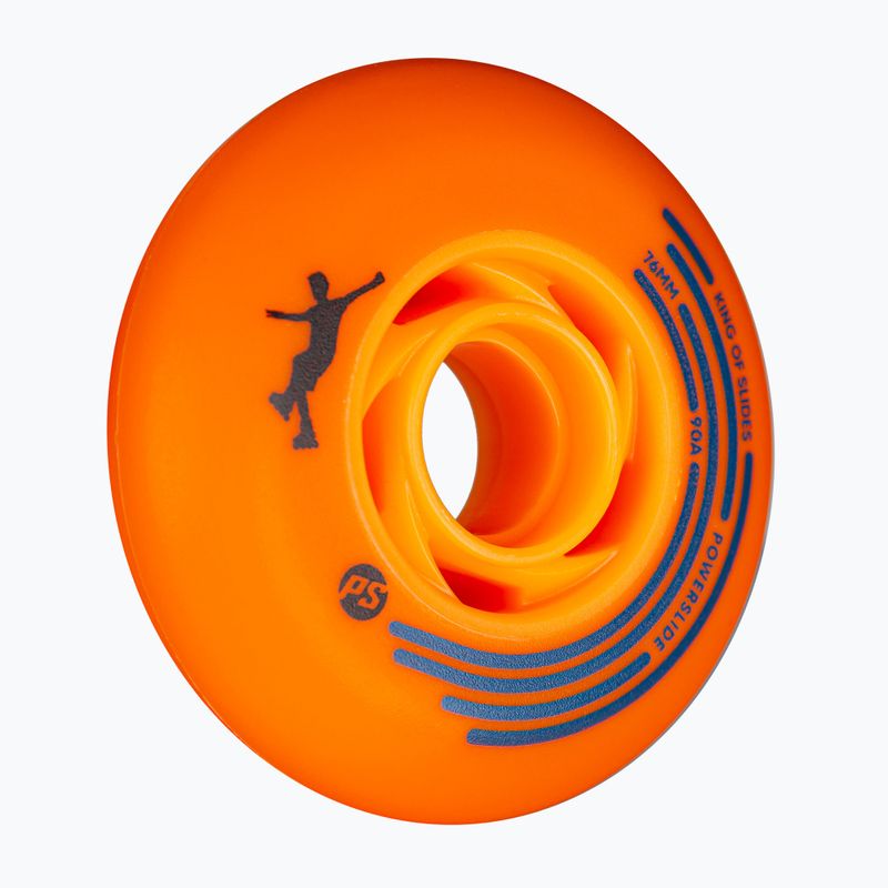 Roți pentru role Powerslide King of Slides 4 pcs 76 mm/90A orange/orange 3
