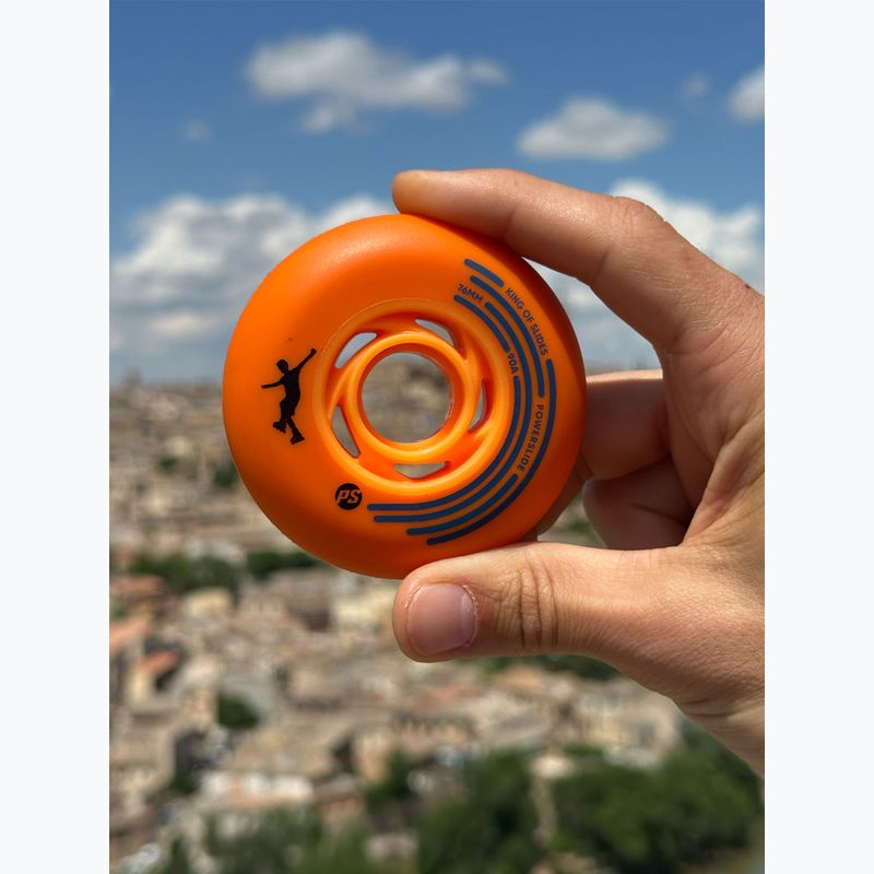 Roți pentru role Powerslide King of Slides 4 pcs 76 mm/90A orange/orange 5