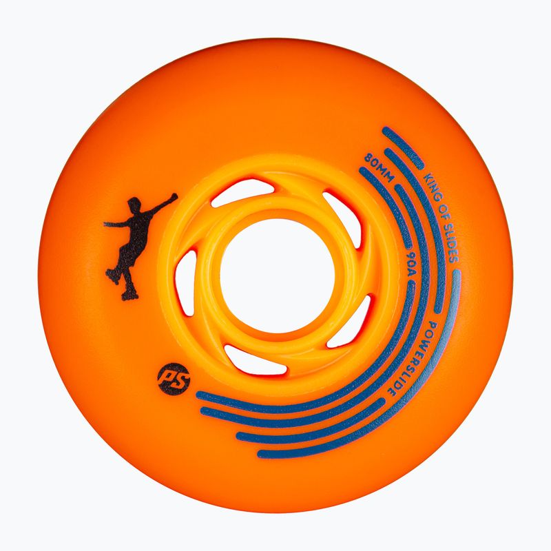 Roți pentru role Powerslide King of Slides 4 pcs. 80 mm/90A orange/orange 2