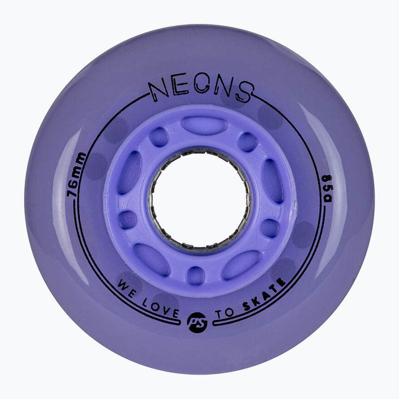 Roți pentru role Powerslide Neons LED 76 mm/85A 4 buc. lilac