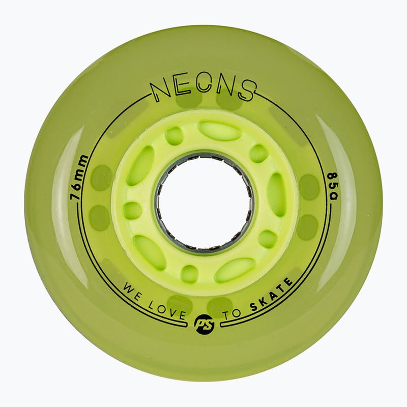 Roți pentru role Powerslide Neons LED 4 pcs. green