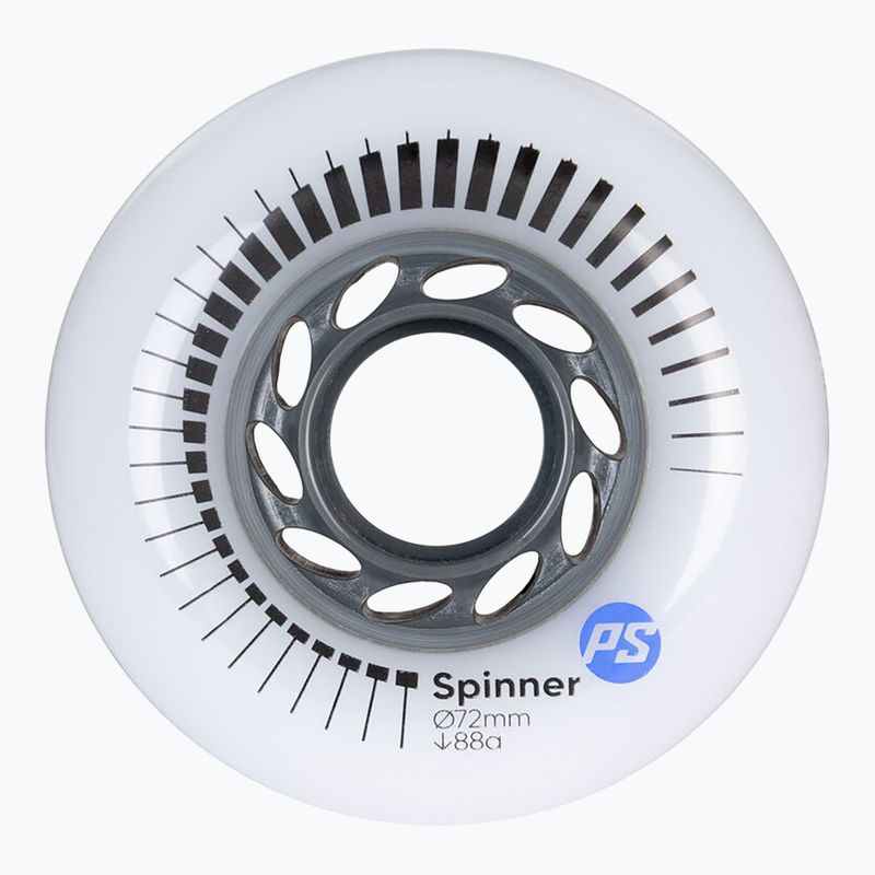Roți pentru role Powerslide Spinner 72 mm/88A 4 buc. white