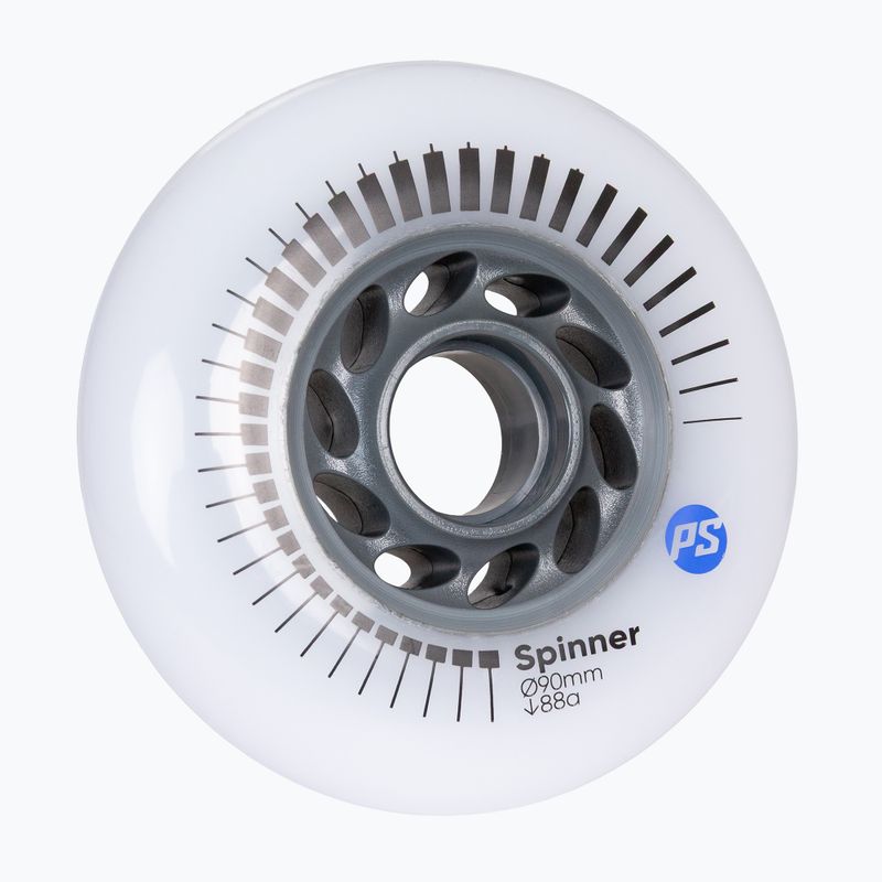 Roți pentru role Powerslide Spinner 90 mm/88A 4 buc. white 2