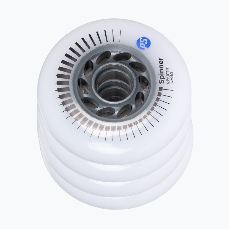 Roți pentru role Powerslide Spinner 90 mm/88A 4 buc. white 3